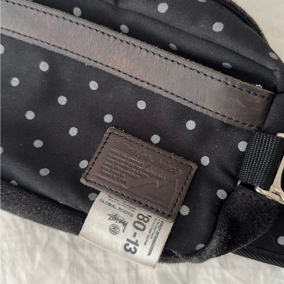 Stussy x mspc master piece product Fanny pack polka dot black bag street wear - Picture 5 of 10